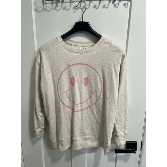 Plus Size Womens Smiley Face Graphic Sweatshirt Maurices Size 0X - Picture 4 of 7